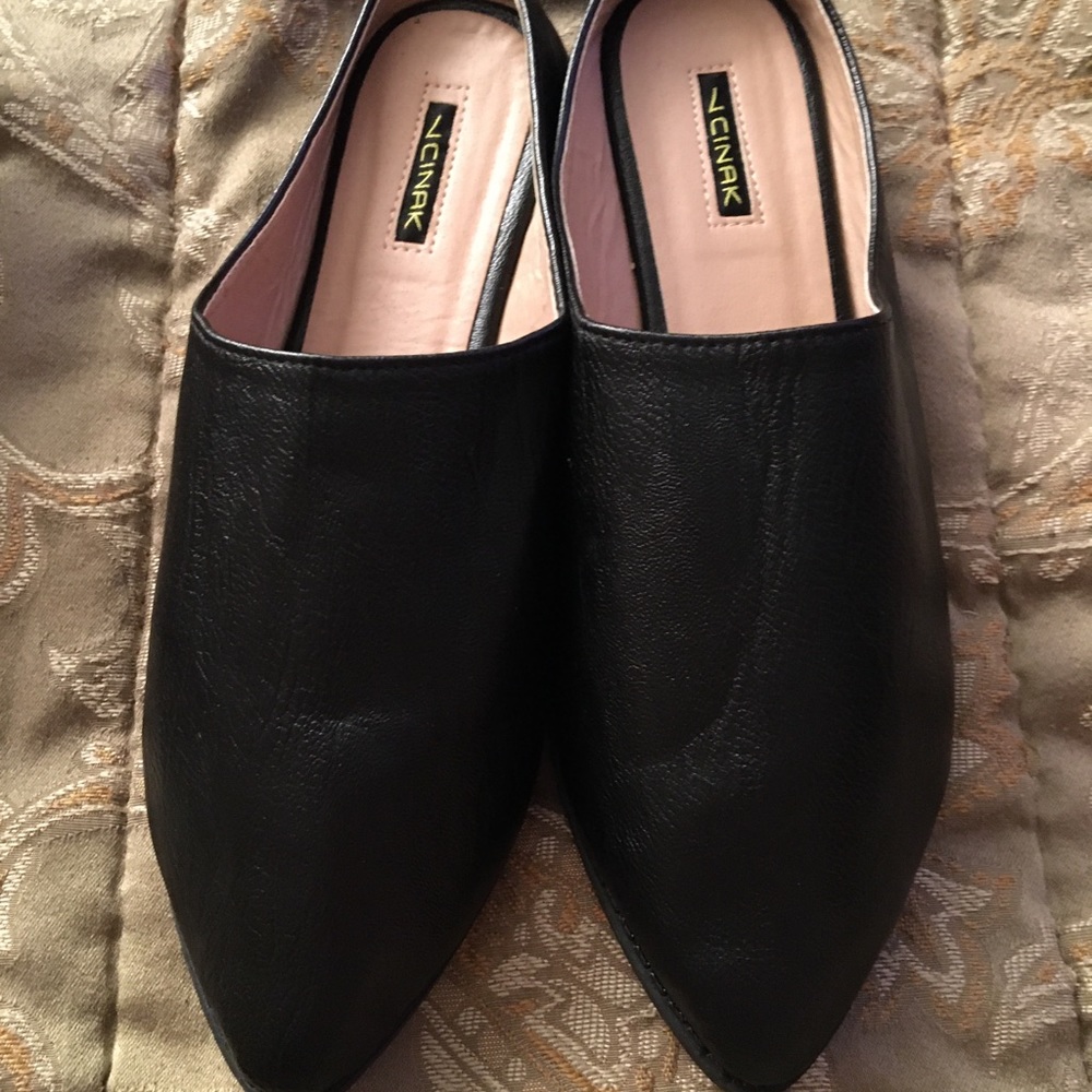 CINAK Flats Women's Shoes-Casual Square-Toe Slip